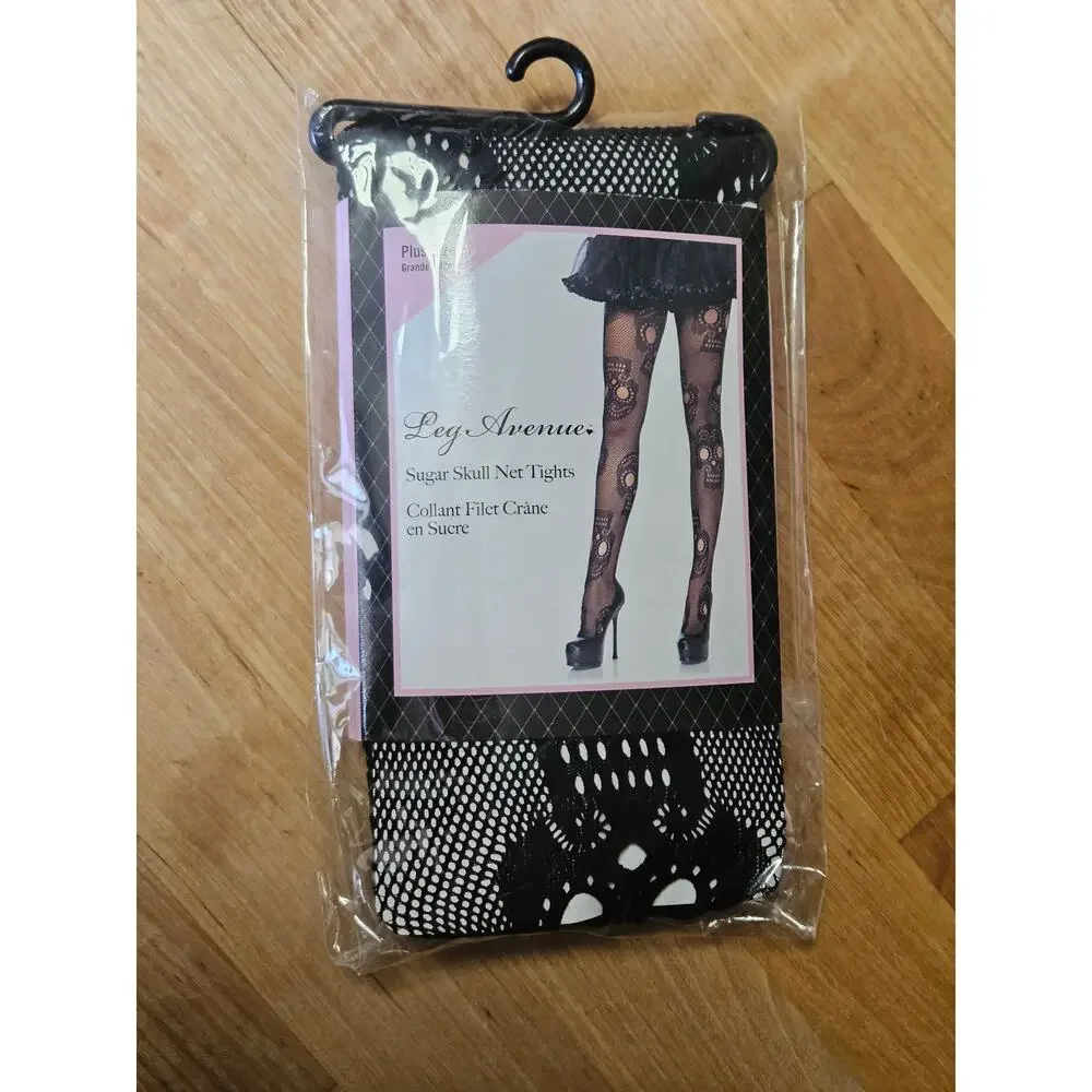 New Lot of 3 Stocking Hosiery Plus 1x 2x Leg Avenus Blackheart Goth Scene